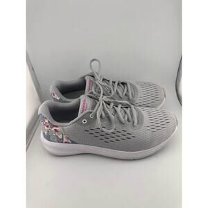 Under Armour;‎ Floral/Gray running shoes; athletic shoes